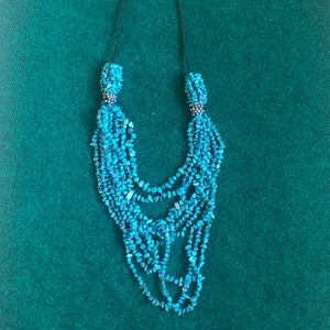 Turquoise beaded necklace